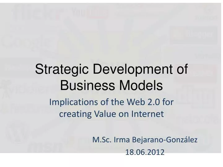 strategic development of business models
