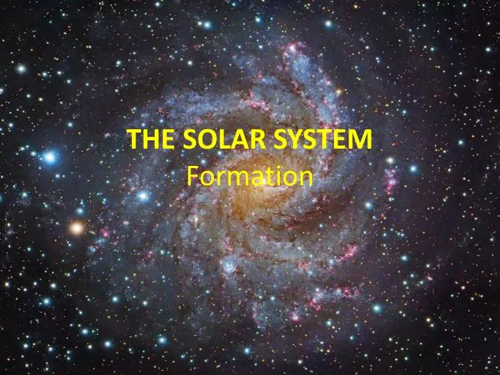 the solar system formation