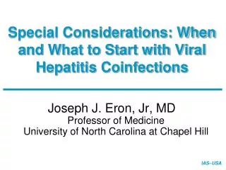 Special Considerations: When and What to Start with Viral Hepatitis Coinfections