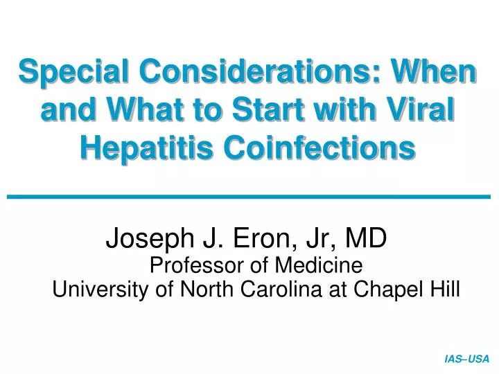 special considerations when and what to start with viral hepatitis coinfections