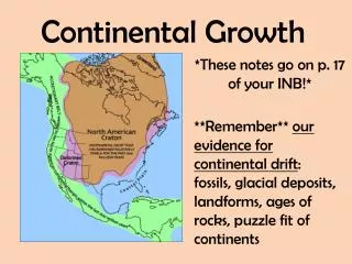 Continental Growth