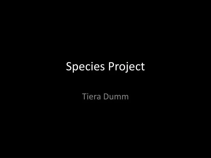 species project