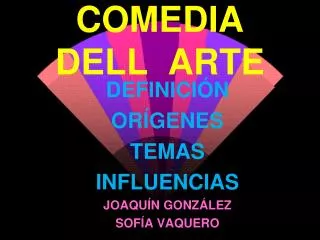comedia dell arte