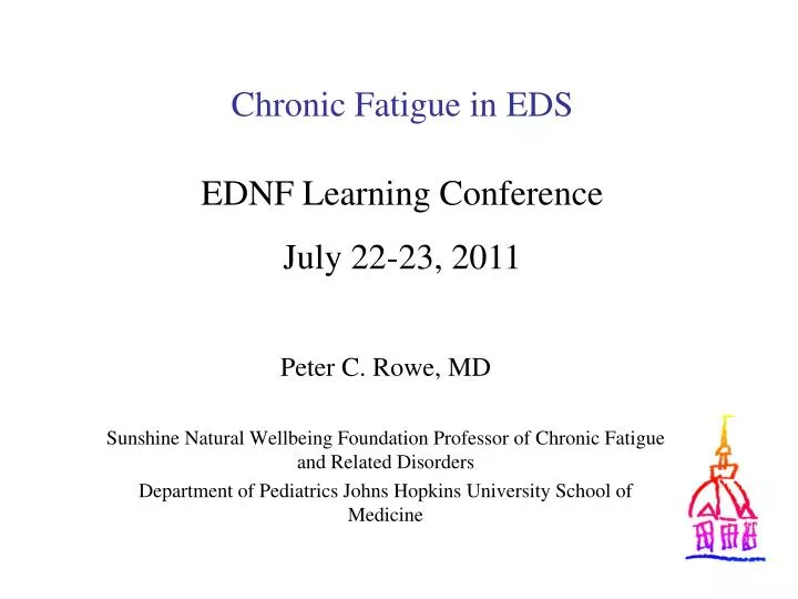 chronic fatigue in eds