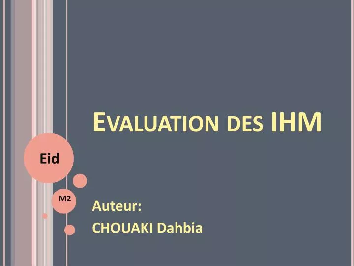 evaluation des ihm