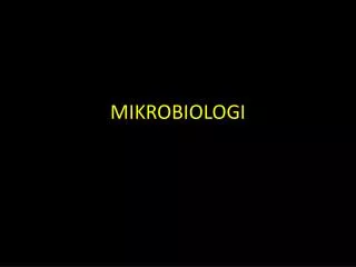 mikrobiologi