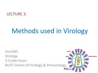 Methods used in Virology