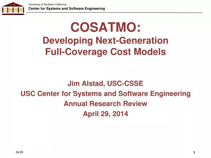 cosatmo developing next generation full coverage cost models