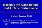 Ischemic Pre-Conditioning and Athletic Performance - slide 1
