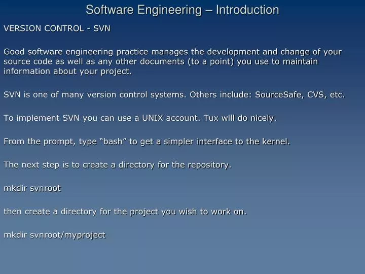 software engineering introduction