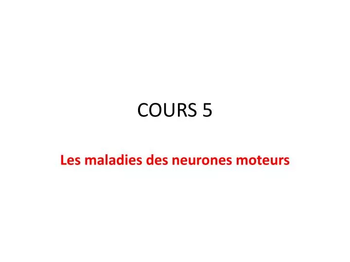 cours 5