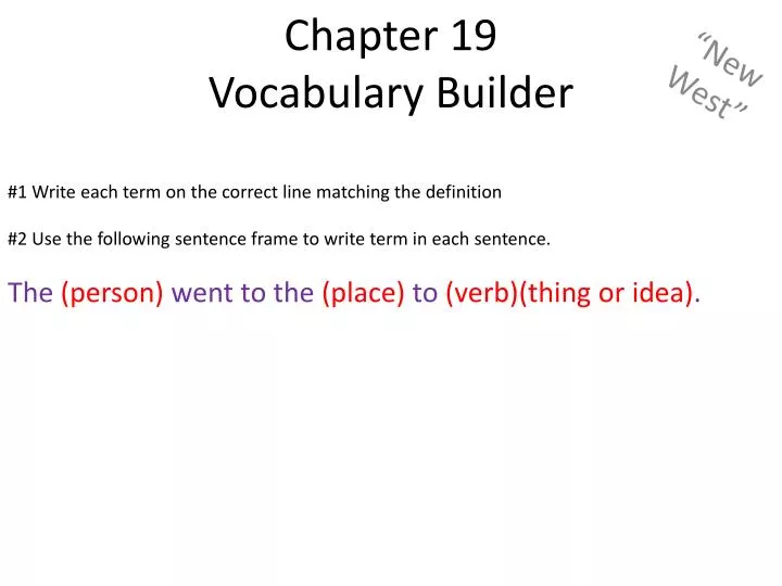 chapter 19 vocabulary builder