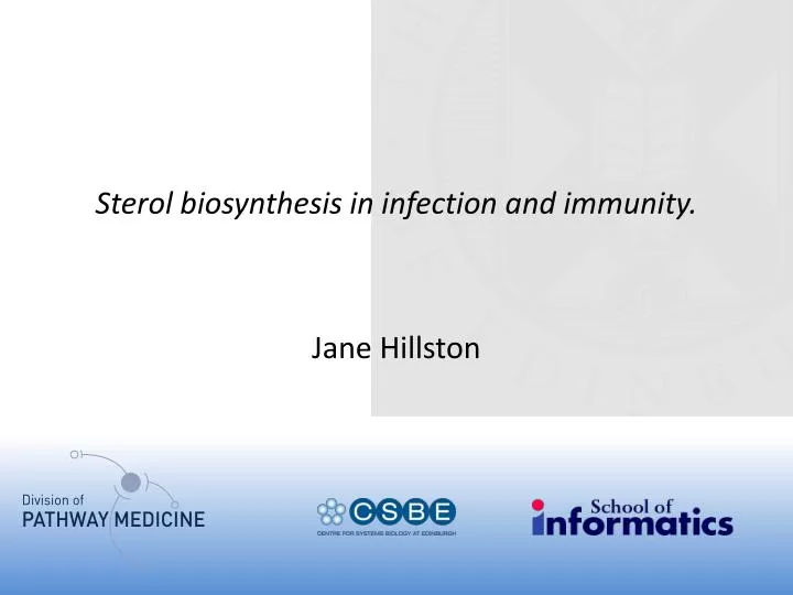 sterol biosynthesis in infection and immunity