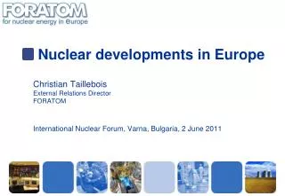 Nuclear developments in Europe