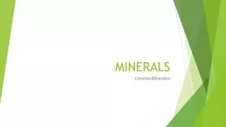 MINERALS