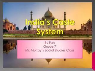 india s caste system