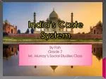 India’s Caste System - slide 1