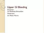 Upper GI Bleeding - slide 1