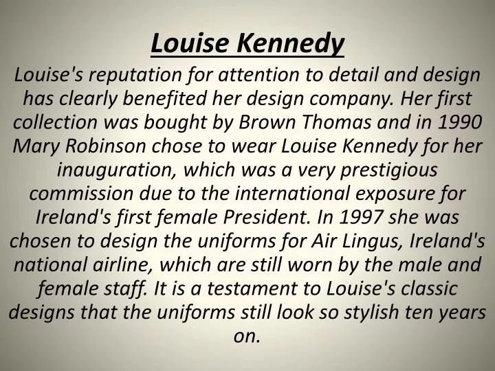 louise kennedy