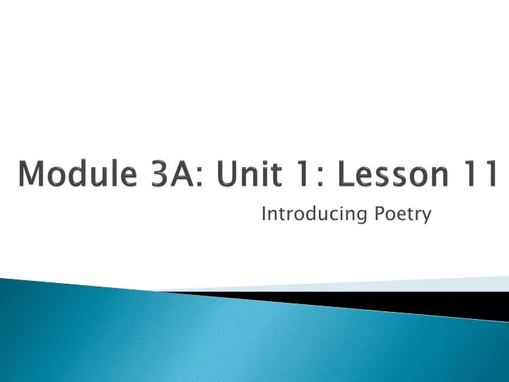 module 3a unit 1 lesson 11