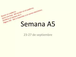 semana a5