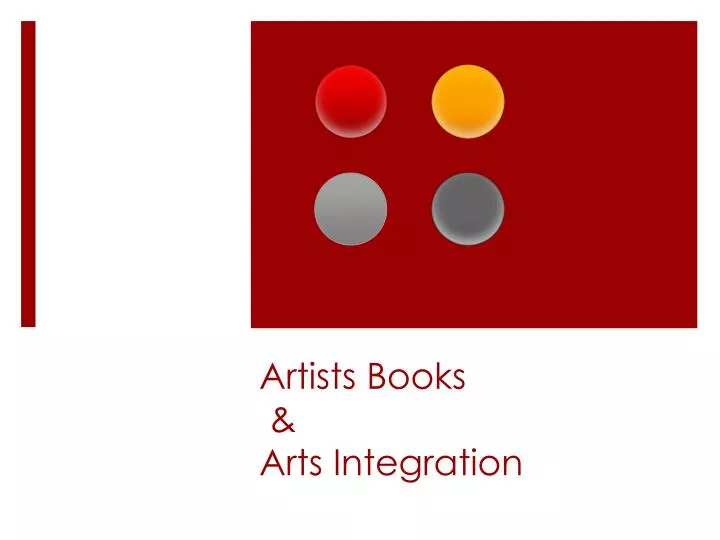 artists books arts integration