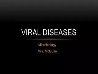 viral diseases