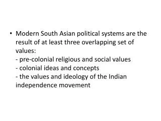 The influence of traditional religious and social values on modern politics