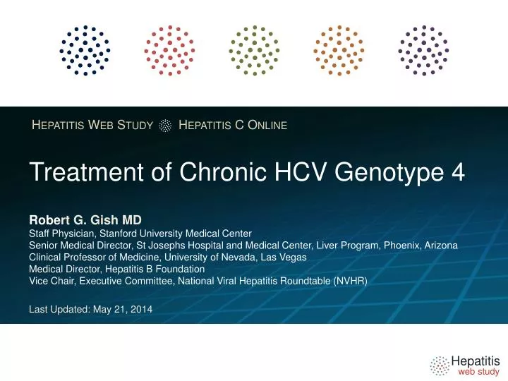 treatment of chronic hcv genotype 4