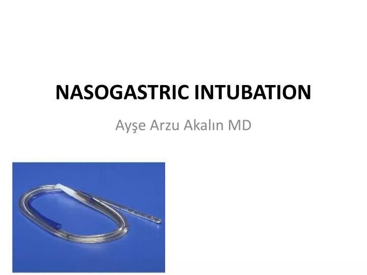 nasogastric intubation