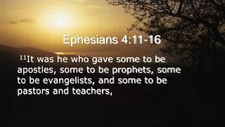 Ephesians 4:11-16