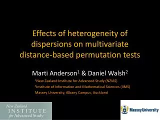 Effects of heterogeneity of dispersions on multivariate distance-based permutation tests