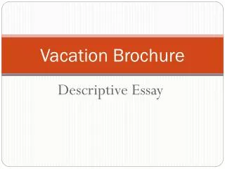 Vacation Brochure