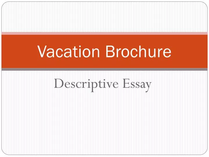 vacation brochure