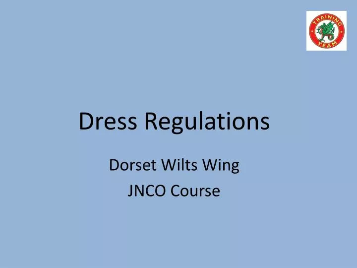 dress regulations