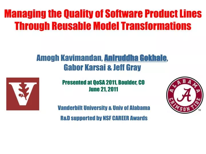 managing the quality of software product lines through reusable model transformations