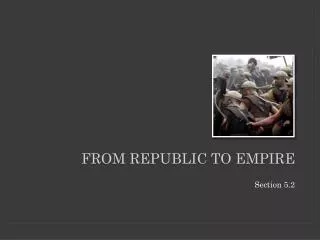 From Republic To Empire