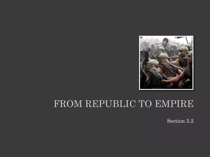 from republic to empire