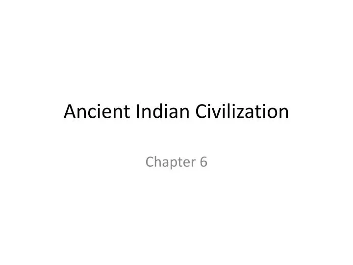 ancient indian civilization