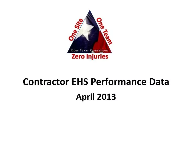 contractor ehs performance data