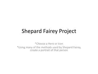 Shepard Fairey Project