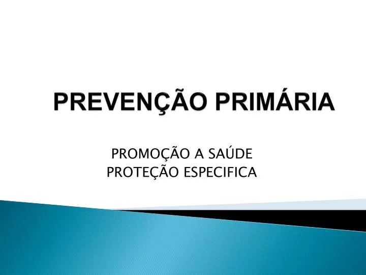 preven o prim ria