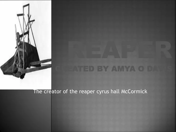 reaper created by amya o davis