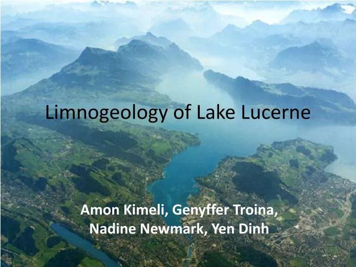 limnogeology of lake lucerne