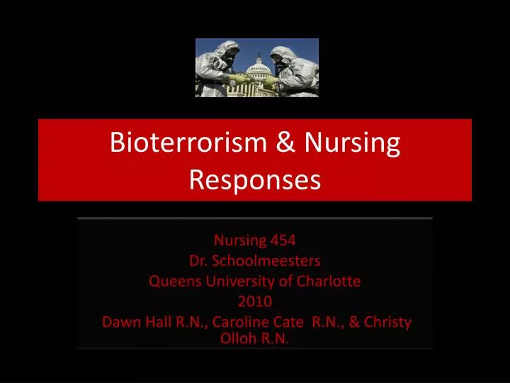 bioterrorism nursing responses