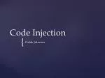 Code Injection - slide 1