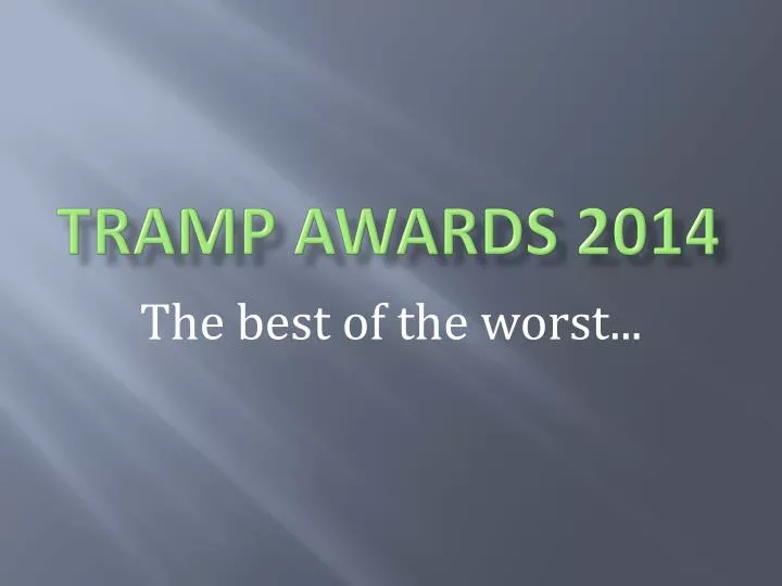 tramp awards 2014