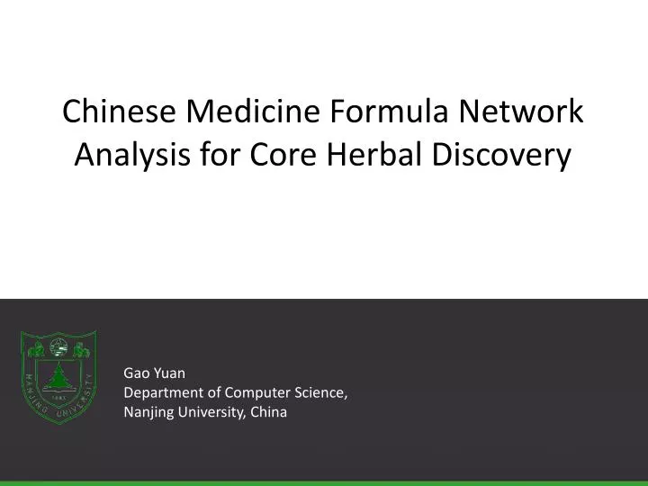 chinese medicine formula network analysis for core herbal discovery