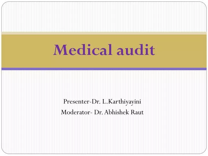 medical audit