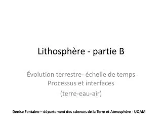 lithosph re partie b
